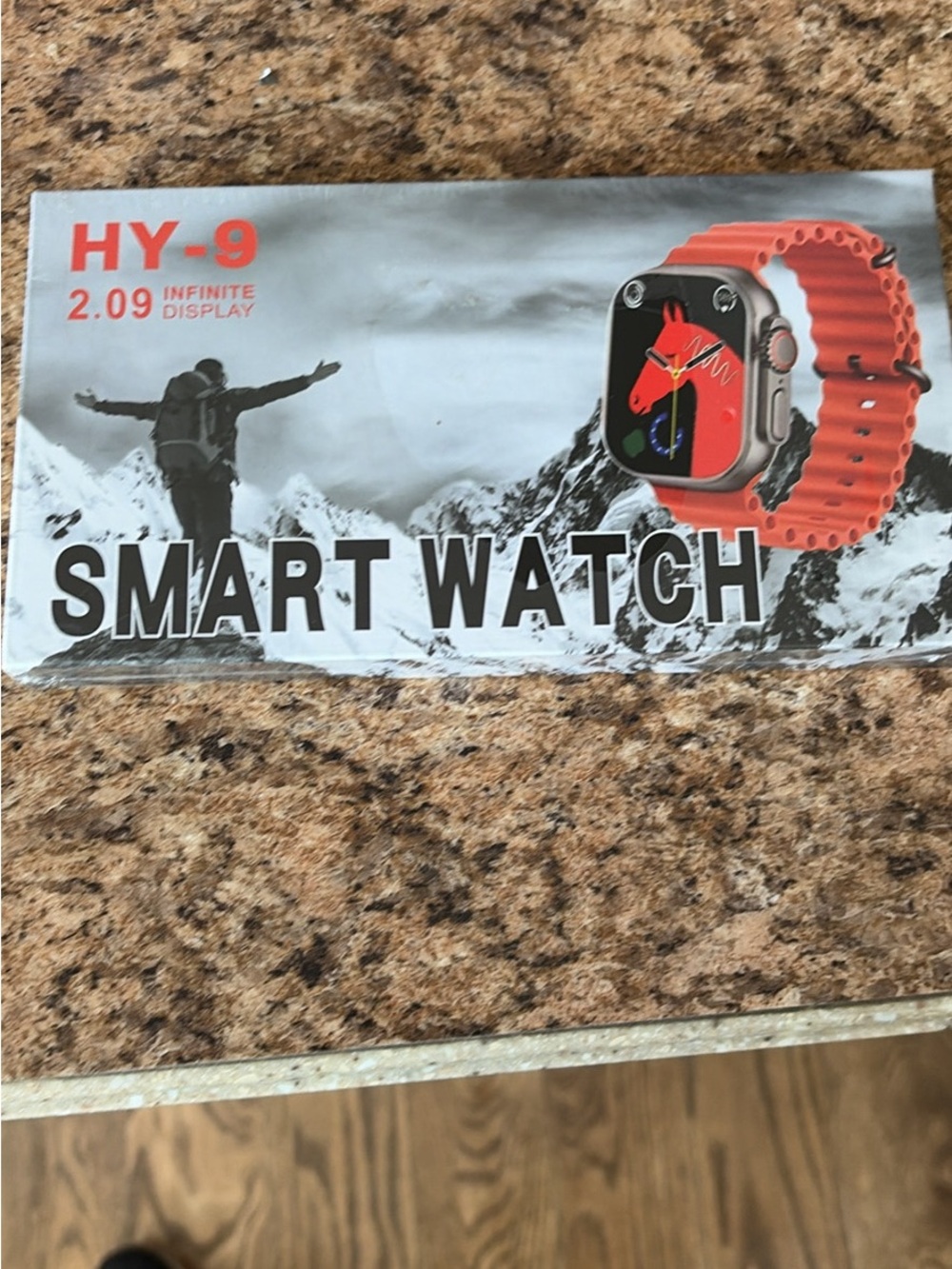 New HY-9 Smart Watch in Orange - Fitness Tracker with 2.09" Display
